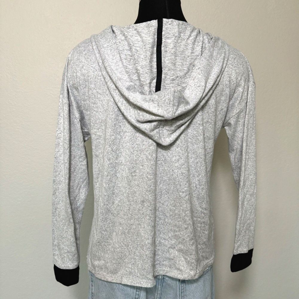 Cuddl Duds Lightweight Comfort Hoodie Rib Trim Women Size PM Ivory A470041 - Picture 5 of 10